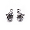 304 Stainless Steel Lobster Claw Clasps X-STAS-R050-9x5mm-2