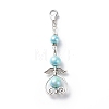 Angel Clip-on Charms HJEW-JM00748-2