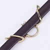 PU Leather Cord Choker Necklaces NJEW-H477-27G-3