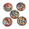 Dyed Natural Imperial Jasper Peace Donut Pendants GG-CBA2EC1-01-1