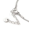 Vacuum Plating 304 Stainless Steel Snake Chain Necklaces NJEW-C045-07B-P-3