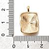 Brass Micro Pave Cubic Zirconia Pendants KK-M318-37G-3