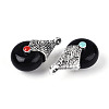 Tibetan Style Resin Pendants RESI-T022-16K-2