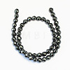 Non-magnetic Synthetic Hematite Beads Strands X-G-S086-8mm-2