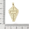 Real 18K Gold Plated Brass Micro Pave Cubic Zirconia Pendants KK-A209-04C-G-3