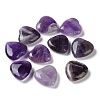 Natural Amethyst Heart Palm Stones G-M416-09A-1