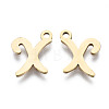 201 Stainless Steel Charms STAS-T044-217G-X-2