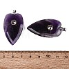 Natural Amethyst Pendants G-Q601-47B-3