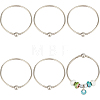 6Pcs Brass European Style Bangle Making PPJ-SC0001-03-1