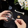 Transparent Glass Candle Holders with Candle Wick DIY-WH0308-996B-3