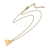 Halloween Series 202 Stainless Steel Cable Chain Ghost Pendant Necklaces NJEW-S005-01G-C-2