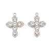 Alloy with Crystal Rhinestone Pendants RB-CBA7AC6-08P-01-1