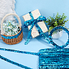 Polyester with Paillette Lace Trim Ribbon OCOR-WH0101-90C-5