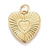 Rack Plating Real 18K Gold Plated Brass Pendants KK-E260-01G-K-2