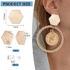 12Pcs Brass Stud Earring Findings KK-BC0010-91-2