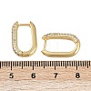 Oval Brass Micro Pave Clear Cubic Zirconia Hoop Earring EJEW-C152-04G-5