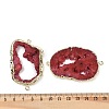 Dyed Natural Druzy Agate links G-R012-05G-06-3
