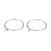 316L Surgical Stainless Steel Hoop Earring Findings STAS-G229-06P-2