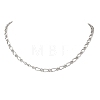 5MM 304 Stainless Steel Figaro Chain Necklaces for Women NJEW-JN05629-1
