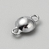 Faceted Glass Flat Round Connector Charms FIND-WH20042-56N-2