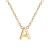 201 Stainless Steel Initial Pendant Necklaces FS-WG78A3B-01-3