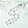 Natural Amethyst & Pearl Beaded Necklace NJEW-JN03894-03-2