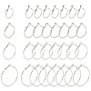 32Pcs 4 Styles Iron Huggie Hoop Earring Findings IFIN-FS0001-49B-1