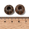 Wood European Beads WOOD-A026-09-3