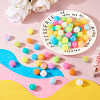  72Pcs 12 Colors  Luminous Hexagon Food Grade Silicone Beads SIL-TA0001-36-5