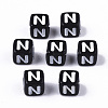 Opaque Acrylic Beads SACR-N002-01N-2