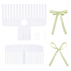 2Pcs 2 Style Plastic Bowknot Knitting Tools DIY-PH0021-49-1