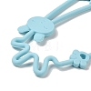 2 in 1 Silicone Baby Pacifier Holder Chains AJEW-G050-02A-2
