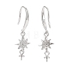 Anti-Tarnish Rhodium Plated 925 Sterling Silver Earring Hooks STER-D035-29P-2