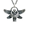 Alloy Angel Wing Pendant Necklaces for Unisex WGCF23F-01-1