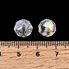 Electroplate Transparent Round Glass Beads GL-CBA6A73-AB03-3
