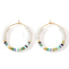 Bohemian Style Multicolor Shell Earrings Hoop Earrings VX2278-4-1