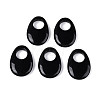 Natural Obsidian Large Hole Pendants G-N348-06B-12-1