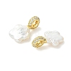 Natural Baroque Keshi Pearl Pendants PALLOY-JF05637-02-2