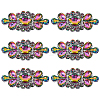 6Pcs Glass Rhinestone DIY-WR0001-11A-1