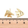 Brass Micro Pave Cubic Zirconia Stud Earrings EJEW-G471-27G-2