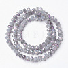 Electroplate Glass Beads Strands EGLA-A034-J3mm-G02-2