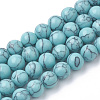 Synthetic Turquoise Beads Strands G-S295-11A-8mm-1