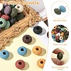 40Pcs 10 Colors Natural Lava Rock European Beads G-YW0003-01-5