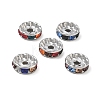 304 Stainless Steel Rhinestone Spacer Beads RB-CBA18B7-01P-07-1