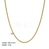 Stainless Steel Rope Chain Necklaces PW-WG8A4BA-10-1