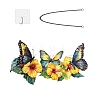 Butterfly Flower Iron Wall Art Decor PW-WGCB625-01-1