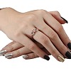 Heart & Infinity Alloy with Crystal Rhinestone Finger Rings for Women FS-WG07318-11-3