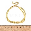 Rack Plating Brass Beaded Double Layers Bracelets for Women BJEW-JB14138-4
