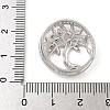 Rack Plating Brass Micro Pave Clear Cubic Zirconia Slide Charms KK-A234-013P-3