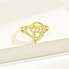 Brass Alphabet Adjustable Rings for Women WGC8F9D-03-1